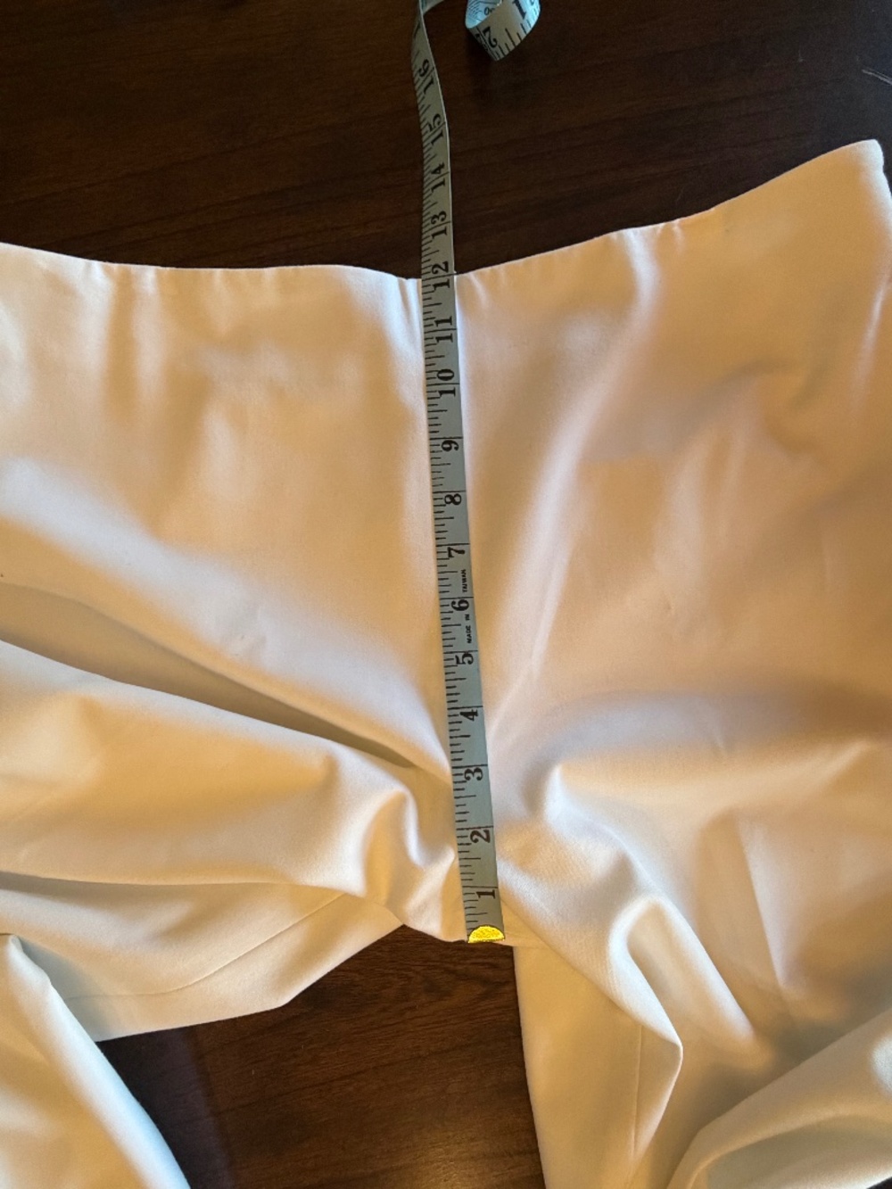 Talbots White Lined Classic Side Zip Slim Pants, Size 14 - Picture 12 of 14